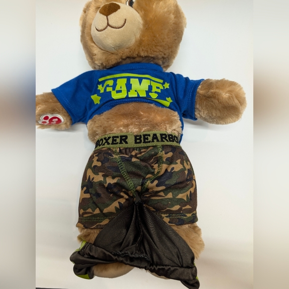 Build-A-Bear Brown Teddy with Blue and Green Shirt - Picture 2 of 5